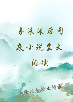 苏沫沫厉司夜小说全文阅读